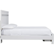 Jallory White Queen Footboard Storage Platform Bed - bellafurnituretv