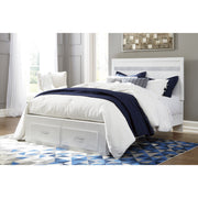 Jallory White Queen Footboard Storage Platform Bed - bellafurnituretv