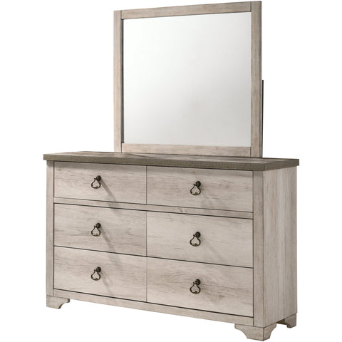 Patterson Driftwood Gray Sleigh Bedroom Set - bellafurnituretv