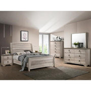 Patterson Driftwood Gray Sleigh Bedroom Set - bellafurnituretv
