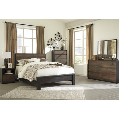 Windlore Dark Brown Panel Bedroom Set | B320 - bellafurnituretv