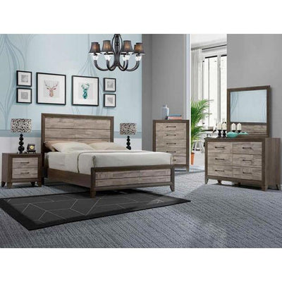 Jaren Light Brown Panel Bedroom Set [FREE CHEST] - bellafurnituretv