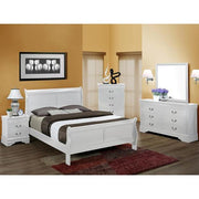 [HOT DEAL] Louis Philip White Sleigh Bedroom Set - bellafurnituretv