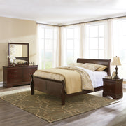 Alisdair Dark Brown Sleigh Bedroom Set | B376 - bellafurnituretv