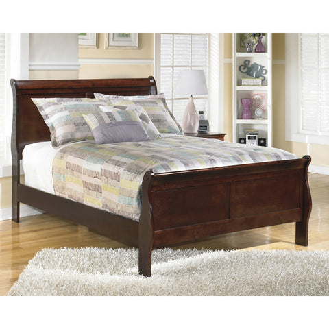 Alisdair Dark Brown Full Sleigh Bed | B376 - bellafurnituretv