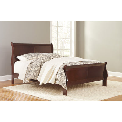 Alisdair Dark Brown Queen Sleigh Bed | B376 - bellafurnituretv