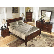 Alisdair Dark Brown Sleigh Bedroom Set | B376 - bellafurnituretv