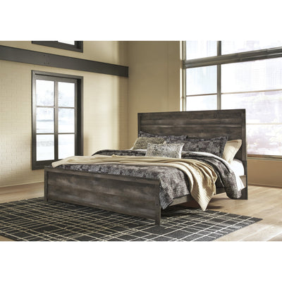 Wynnlow Gray King Panel Bed | B440 - bellafurnituretv