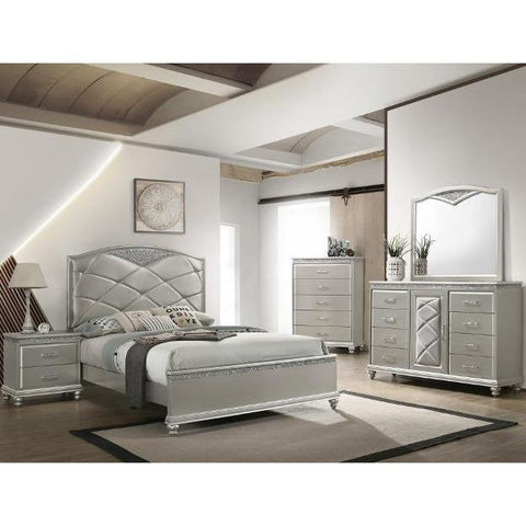 Valiant Champagne Panel Bedroom Set - bellafurnituretv