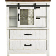 Wystfield White/Brown Chest - bellafurnituretv