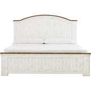 Wystfield White/Brown Queen Panel Bed - bellafurnituretv