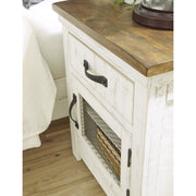 Wystfield White/Brown Nightstand - bellafurnituretv