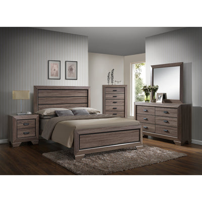 Farrow Grayish Brown Panel Bedroom Set - bellafurnituretv