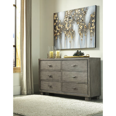 Arnett Gray Dresser - bellafurnituretv