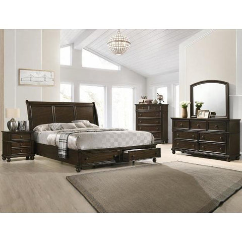 Lara Brown Queen Storage Platform Bed - bellafurnituretv