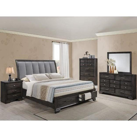 Jaymes Gray Queen Storage Platform Bed - bellafurnituretv