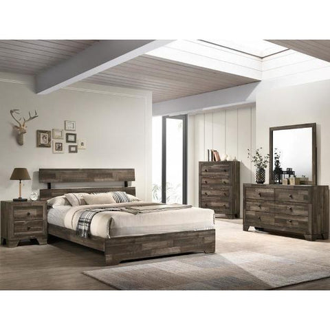 Atticus Brown King Panel Bed - bellafurnituretv