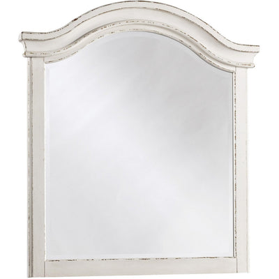 Realyn Chipped White Youth Mirror - bellafurnituretv