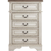 Realyn Chipped White Youth Chest - bellafurnituretv