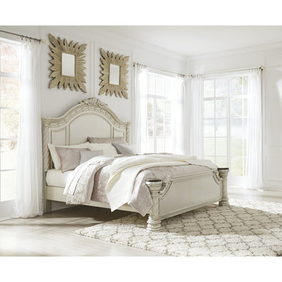 Cassimore Pearl Silver King Panel Bed - bellafurnituretv