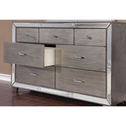 Cosette Silver Mirrored Panel Bedroom Set [FREE CHEST] - bellafurnituretv