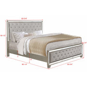 Cosette Silver Mirrored Panel Configurable Bedroom Set - bellafurnituretv