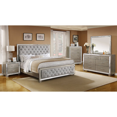 Cosette Silver Mirrored Panel Configurable Bedroom Set - bellafurnituretv