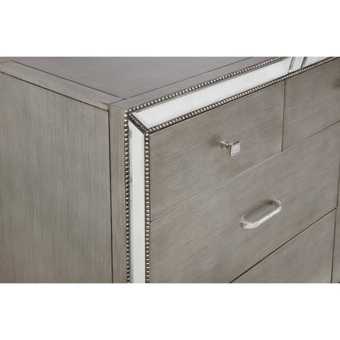 Cosette Silver Mirrored Panel Configurable Bedroom Set - bellafurnituretv
