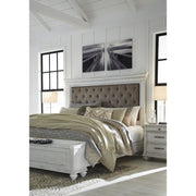 Kanwyn Whitewash Queen Upholstered Storage Bed - bellafurnituretv
