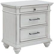 Kanwyn Whitewash Nightstand - bellafurnituretv