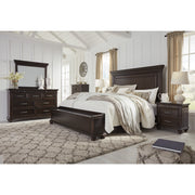 [SPECIAL] Brynhurst Dark Brown Storage Bedroom Set - bellafurnituretv