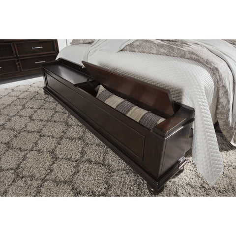 [SPECIAL] Brynhurst Dark Brown Upholstered Storage Bedroom Set - bellafurnituretv