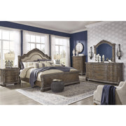 Charmond Brown Queen Sleigh Bed | B803 - bellafurnituretv