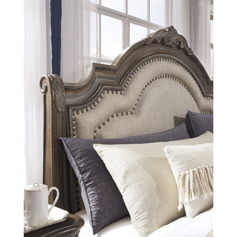 Charmond Brown Queen Sleigh Bed | B803 - bellafurnituretv