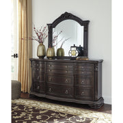 Wellsbrook Dark Brown Upholstered Panel Bedroom Set | B806 - bellafurnituretv