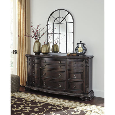 Wellsbrook Dark Brown Dresser | B806 - bellafurnituretv