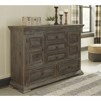 Wyndahl Rustic Brown Dresser | B813 - bellafurnituretv