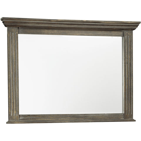 Wyndahl Rustic Brown Mirror | B813 - bellafurnituretv