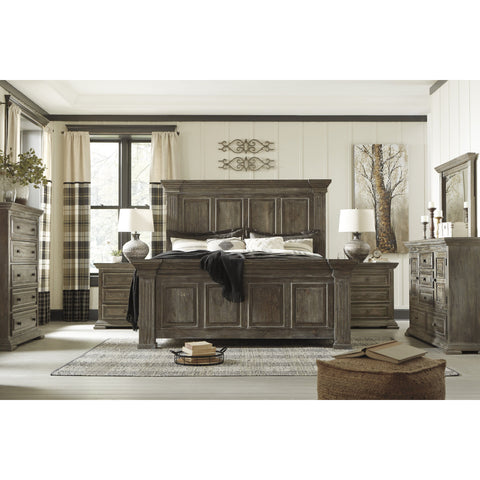 Wyndahl Rustic Brown Panel Bedroom Set | B813 - bellafurnituretv