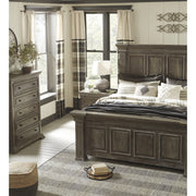 Wyndahl Rustic Brown Queen Panel Bed | B813 - bellafurnituretv