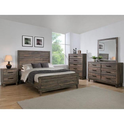 Tacoma Rustic Brown King Panel Bed - bellafurnituretv