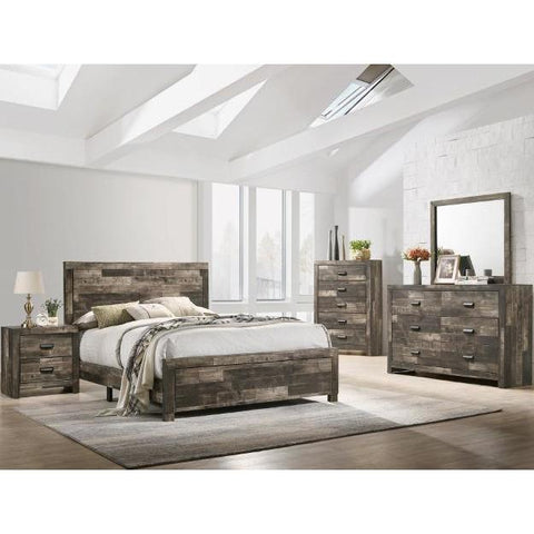 Tallulah Brown Panel Bedroom Set - bellafurnituretv