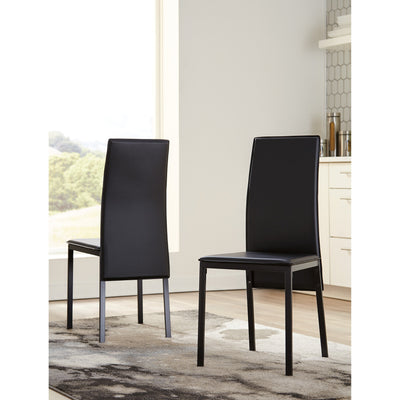 Sariden Glass Top Ivory Side Chair, Set of 2 - bellafurnituretv
