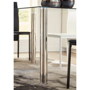 Sariden Glass Top Black Dining Table - bellafurnituretv