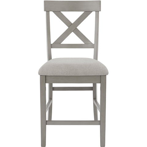 Parellen Gray Counter Height Chair, Set of 2 - bellafurnituretv