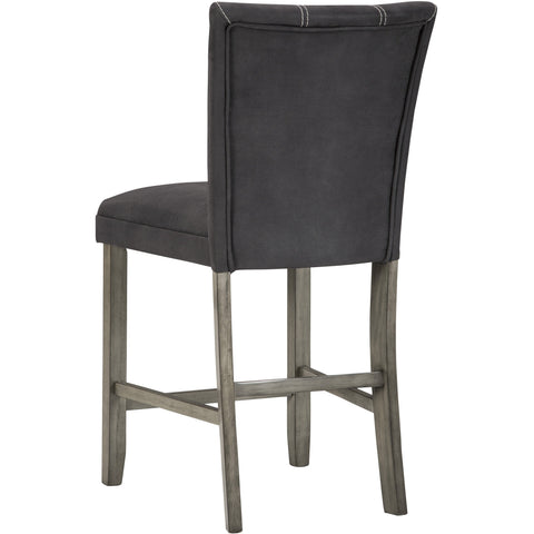 Dontally Gray/Brown Counter Height Chair, Set of 2 - bellafurnituretv