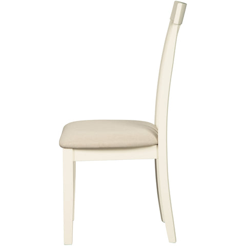 Slannery White Side Chair, Set of 2 - bellafurnituretv