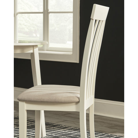 Slannery White Side Chair, Set of 2 - bellafurnituretv
