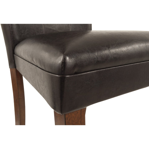 Lacey Medium Brown Side Chair, Set of 2 - bellafurnituretv