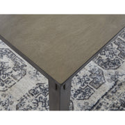 [SPECIAL] Bridson Gray 5-Piece Square Counter Height Set - bellafurnituretv